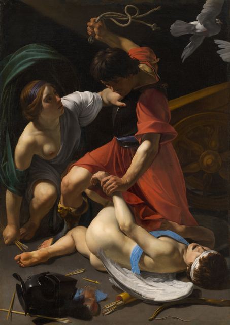 Cupid Chastised by Bartolomeo Manfredi