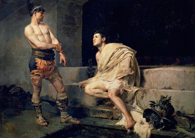 Gladiators after the Combat by José Moreno Carbonero