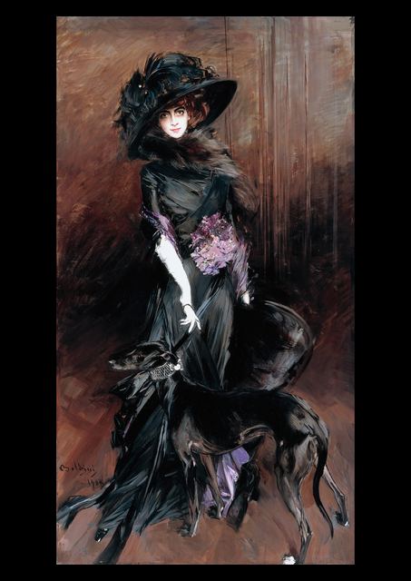 Marchesa Luisa Casati with a Greyhound by Giovanni Boldini
