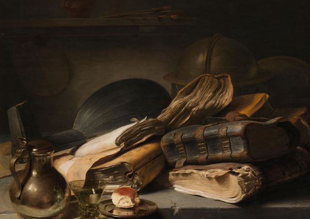 Still Life with Books by Jan Lievens