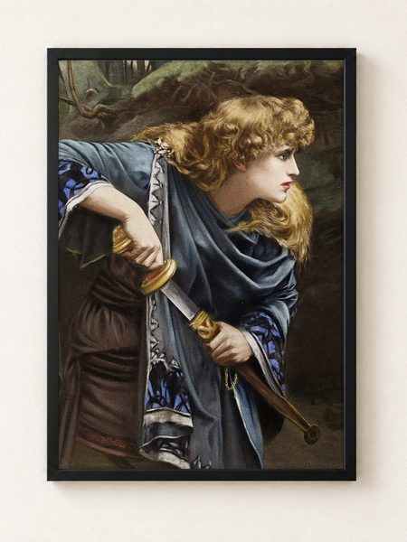 Imogen by Herbert Gustave Schmalz as a framed print on a plain wall