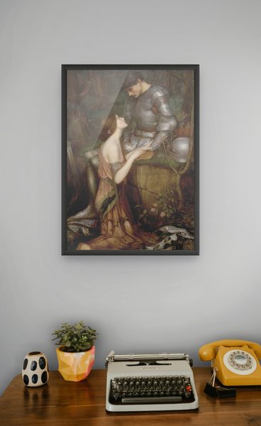 Lamia by John William Waterhouse as a framed print in a study