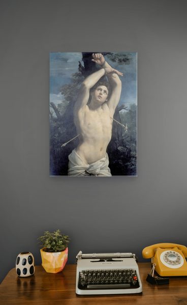 Saint Sebastian by Guido Reni as a framed print in a study